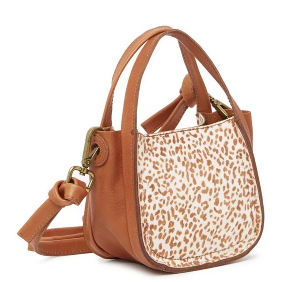 Madewell Micro Sydney Brown Cheetah Print Crossbody Bag - Picture 3 of 3